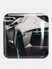 Лазурный 3d стикеры (наклейки) на телефон - тачки, машины