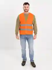 Жилет сигнальный Torso, светоотражающий, оранжевый, 2 класс, размер 2XL