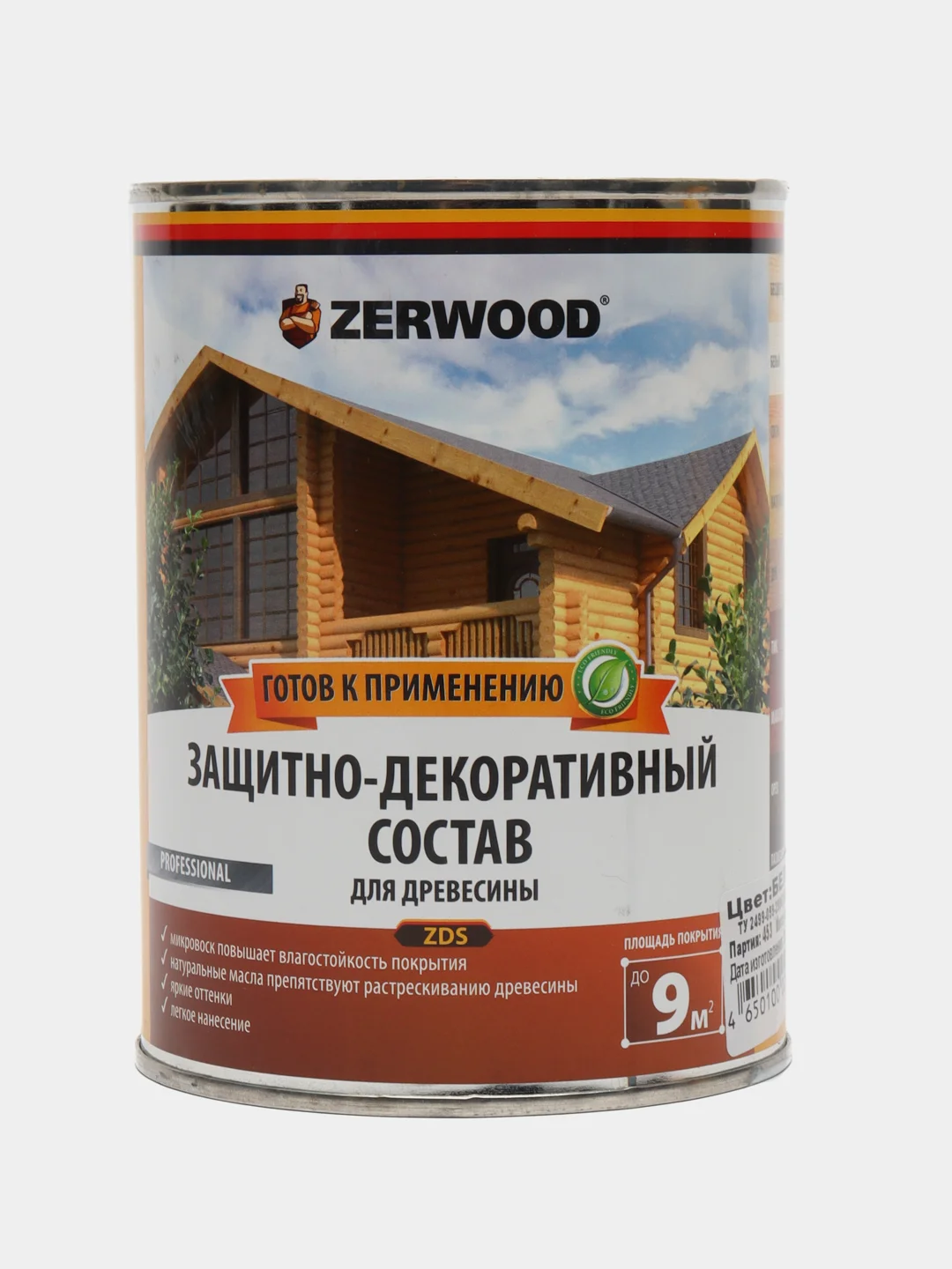 Белый защитно-декоративный СОСТАВ ZERWOOD для древесины ZDS