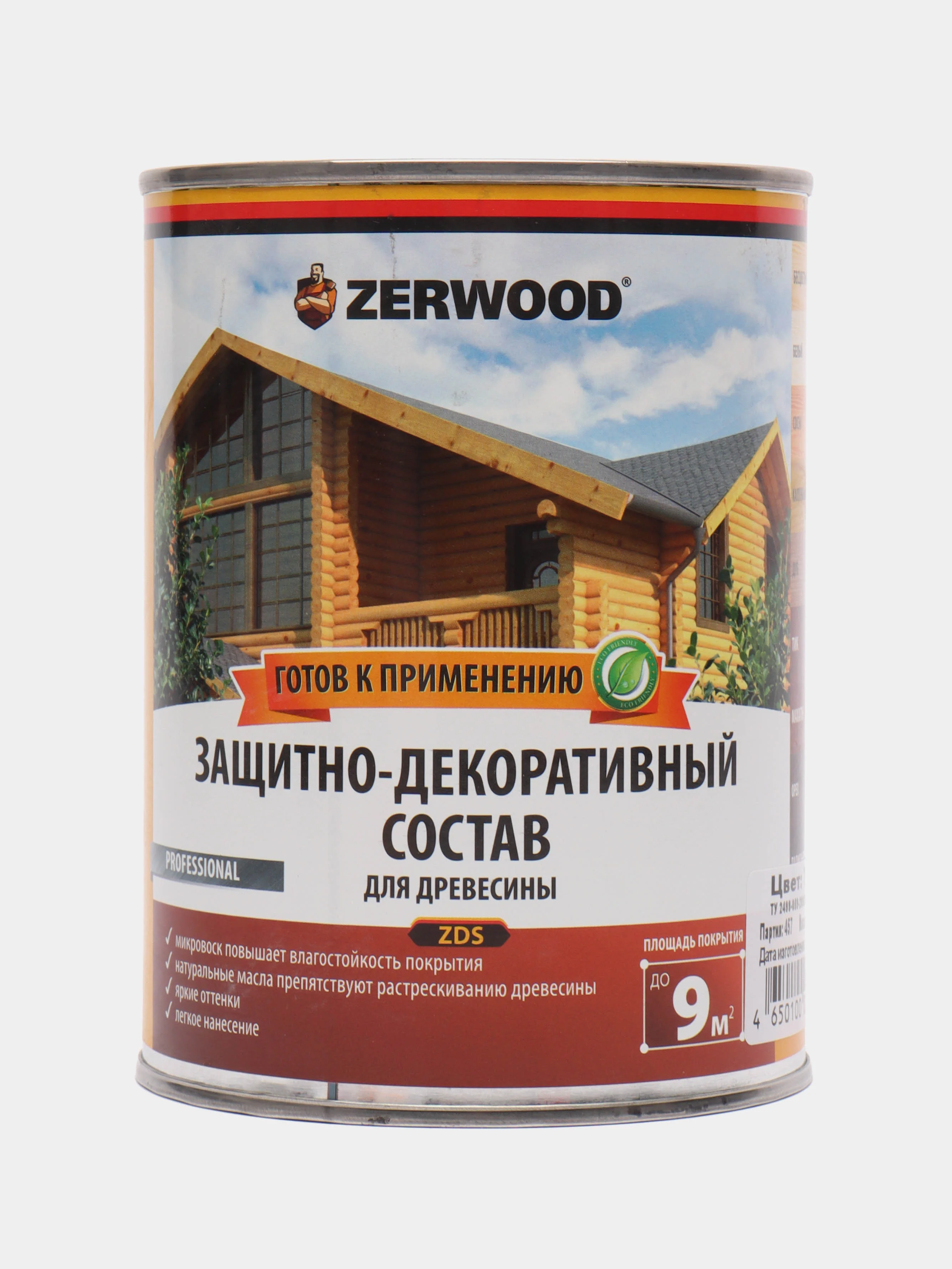 Карамельный защитно-декоративный СОСТАВ ZERWOOD для древесины ZDS