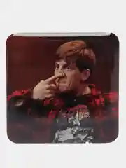 Кораллово-розовый 3d стикеры (наклейки) на телефон "Что было дальше" (ЧБД)