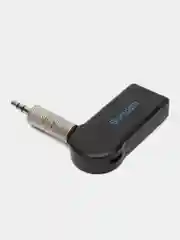 Черный автомобильный AUX ресивер, Bluetooth адаптер, для музыки и громкой связи