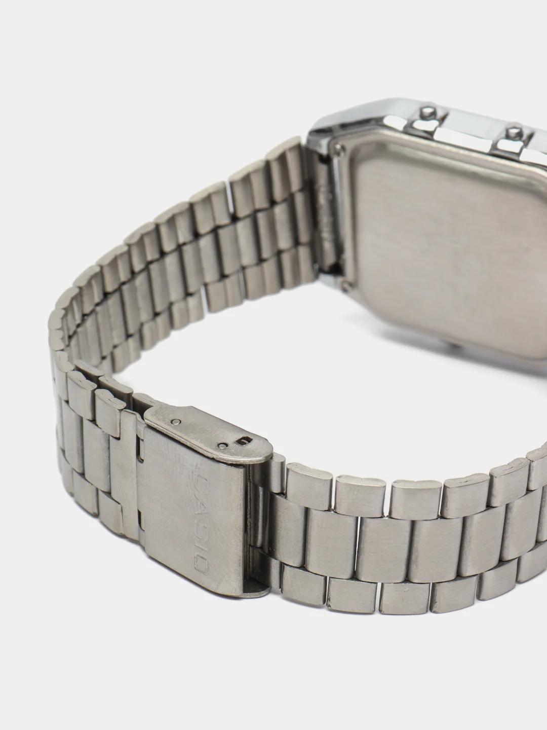 Серебряный часы CASIO электронные комбинированные