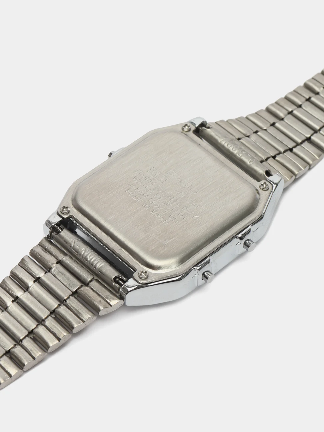 Серебряный часы CASIO электронные комбинированные