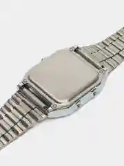 Серебряный часы CASIO электронные комбинированные