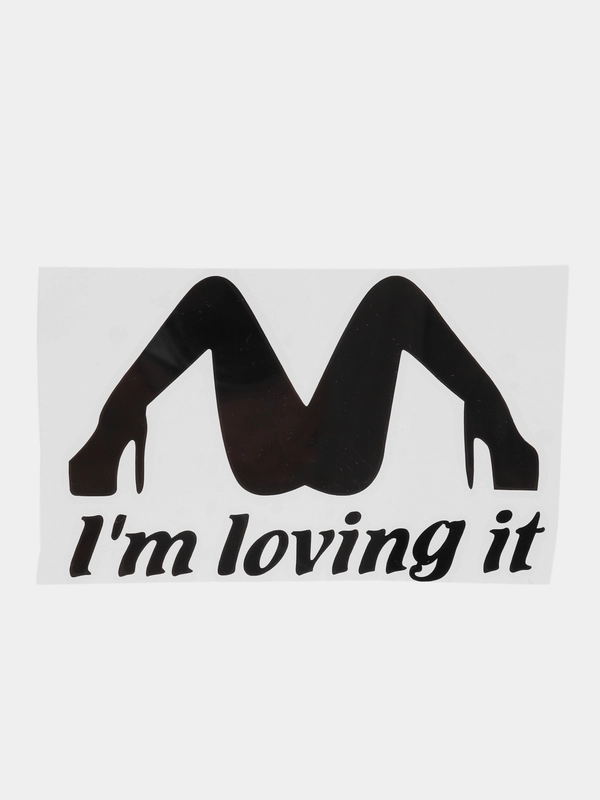Наклейка  на авто "I am loving it"