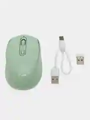 Мятный мышь беспроводная с двойным режимом BT 5.2 + USB 2.4G, бесшумная с аккумулятором