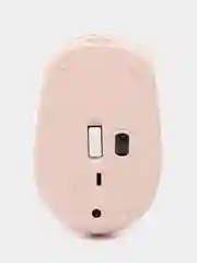 Розовый мышь беспроводная с двойным режимом BT 5.2 + USB 2.4G, бесшумная с аккумулятором