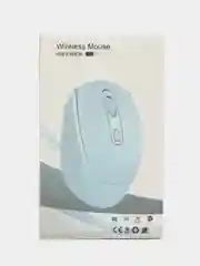 Розовый мышь беспроводная с двойным режимом BT 5.2 + USB 2.4G, бесшумная с аккумулятором