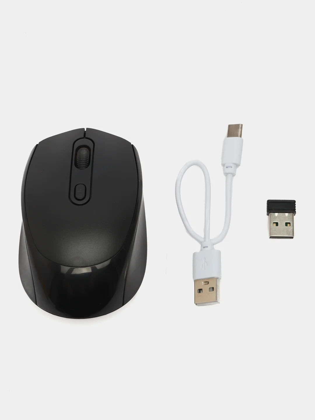 Светло-синий мышь беспроводная с двойным режимом BT 5.2 + USB 2.4G, бесшумная с аккумулятором