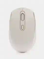 Белый мышь беспроводная с двойным режимом BT 5.2 + USB 2.4G, бесшумная с аккумулятором