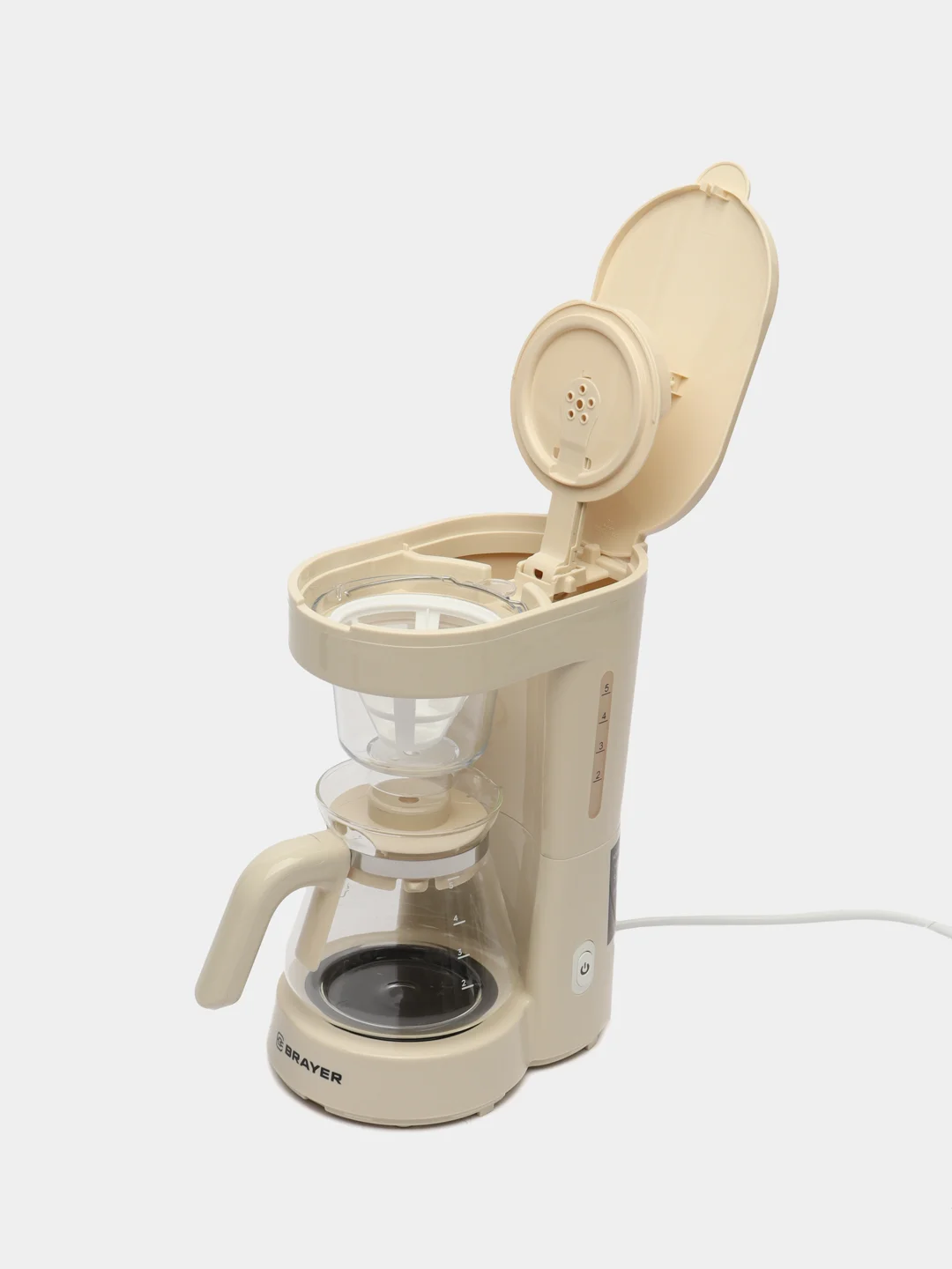 Кофеварка капельная BRAYER BR1123YE, 0,75 л., 700 Вт