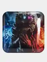 Красный 3d стикеры (наклейки) на телефон Marvel Мстители