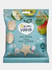 Мини-хлебцы рисовые ФрутоНяня, яблоко, с 12 месяцев, 30г