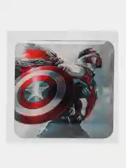 Черный 3d стикеры (наклейки) на телефон Marvel Мстители