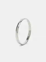 Серебряный кольцо металлическое тонкое