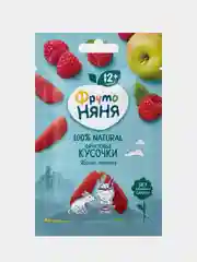 Фруктовые кусочки ФрутоНяня, с 1 года, из яблок и малины, 15 г