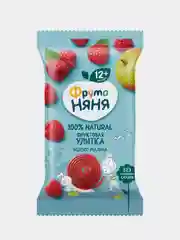 ФрутоНяня Фруктовая улитка с 1 года, из яблок и малины, 15 г