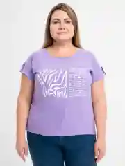 Лавандовый футболка женская