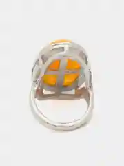 Серебряный кольцо женское Teosa серебристое из бижутерного сплава, вставка смола