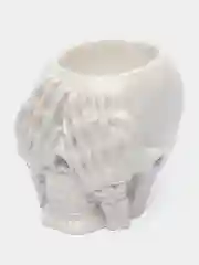 Белый декоративный гипсовый череп "Не вижу"