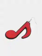Серьги цветные "Ноты"