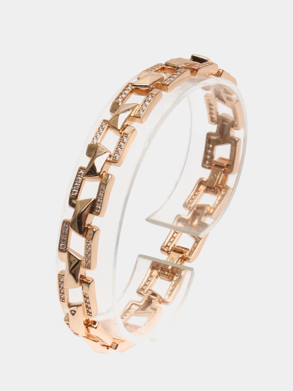 Браслет позолоченный с цирконами Xuping Jewelry