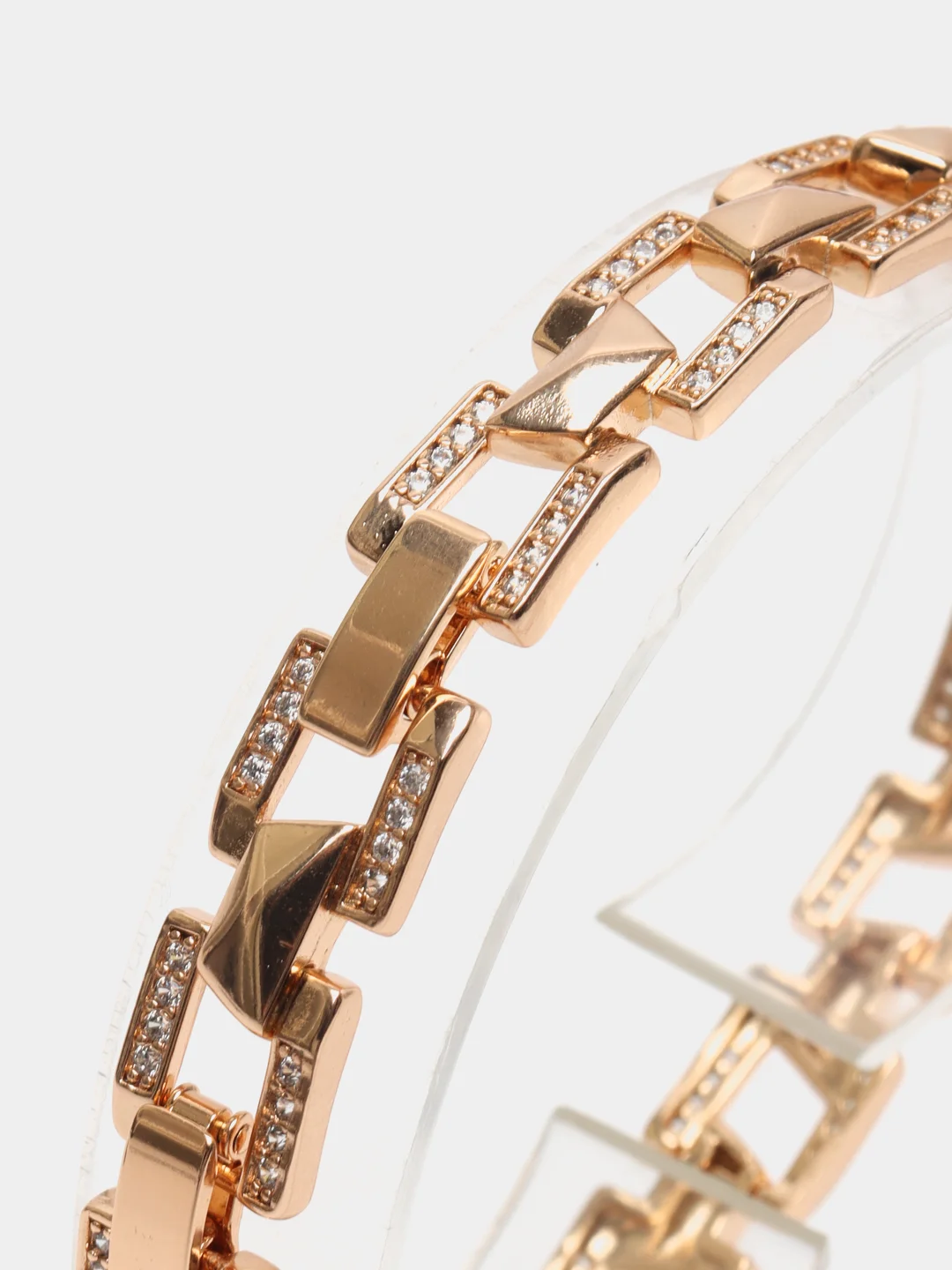 Золотой браслет позолоченный с цирконами Xuping Jewelry