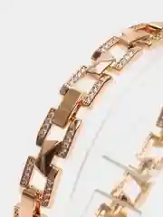 Золотой браслет позолоченный с цирконами Xuping Jewelry