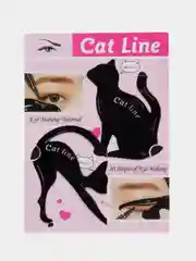 Черный трафареты для макияжа глаз Cat Line, 2 шт