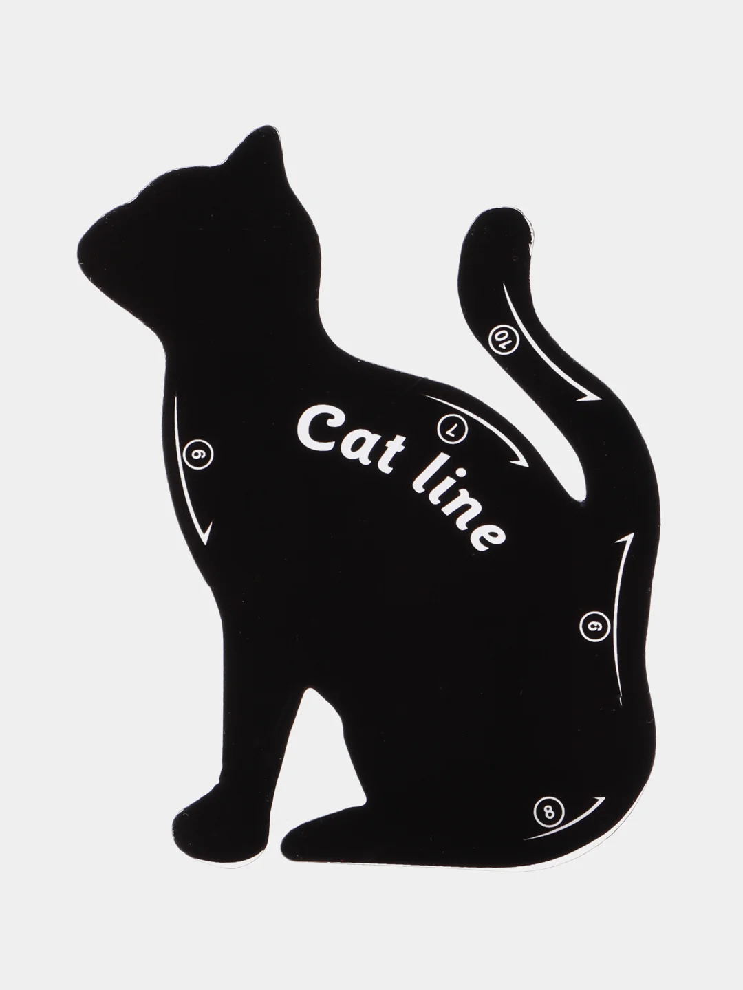 Черный трафареты для макияжа глаз Cat Line, 2 шт