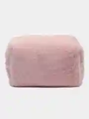 Меховая дорожная косметичка на замке