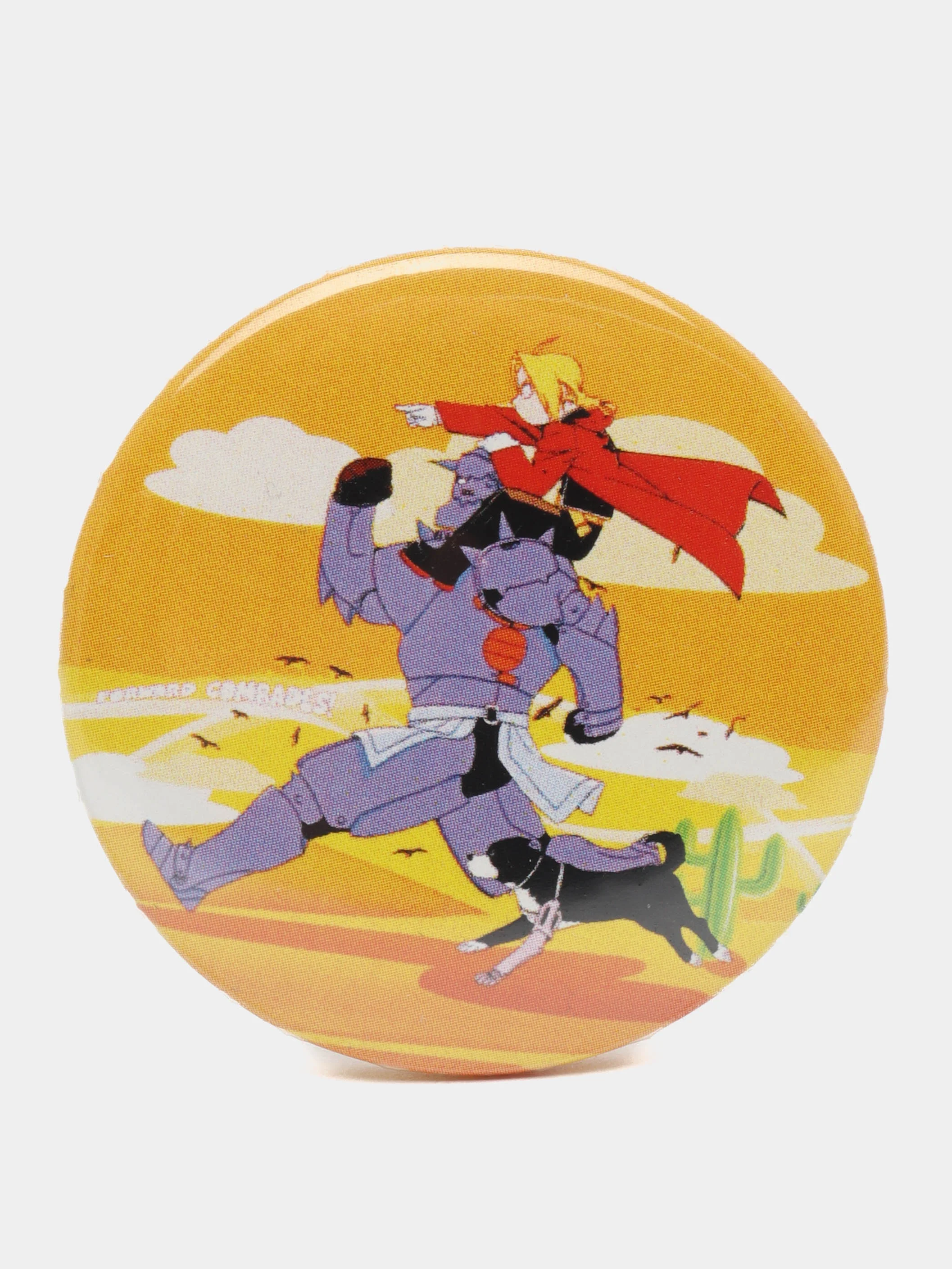 Голубой значки по мотивам аниме Стальной Алхимик (Fullmetal Alchemist)