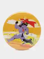 Голубой значки по мотивам аниме Стальной Алхимик (Fullmetal Alchemist)