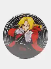 Желтый значки по мотивам аниме Стальной Алхимик (Fullmetal Alchemist)