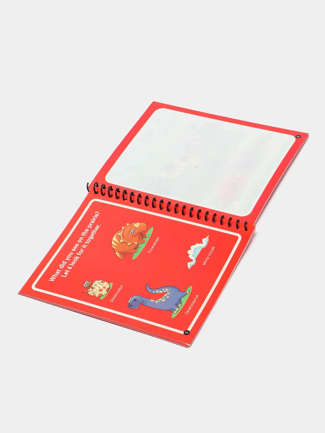Розовый многоразовая книжка-раскраска с водным маркером