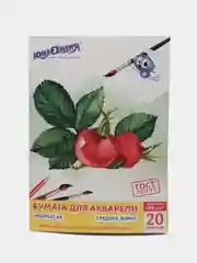Папка для акварели "Юнландик на даче", А4, 20 л, 180 г/м2, Юнландия
