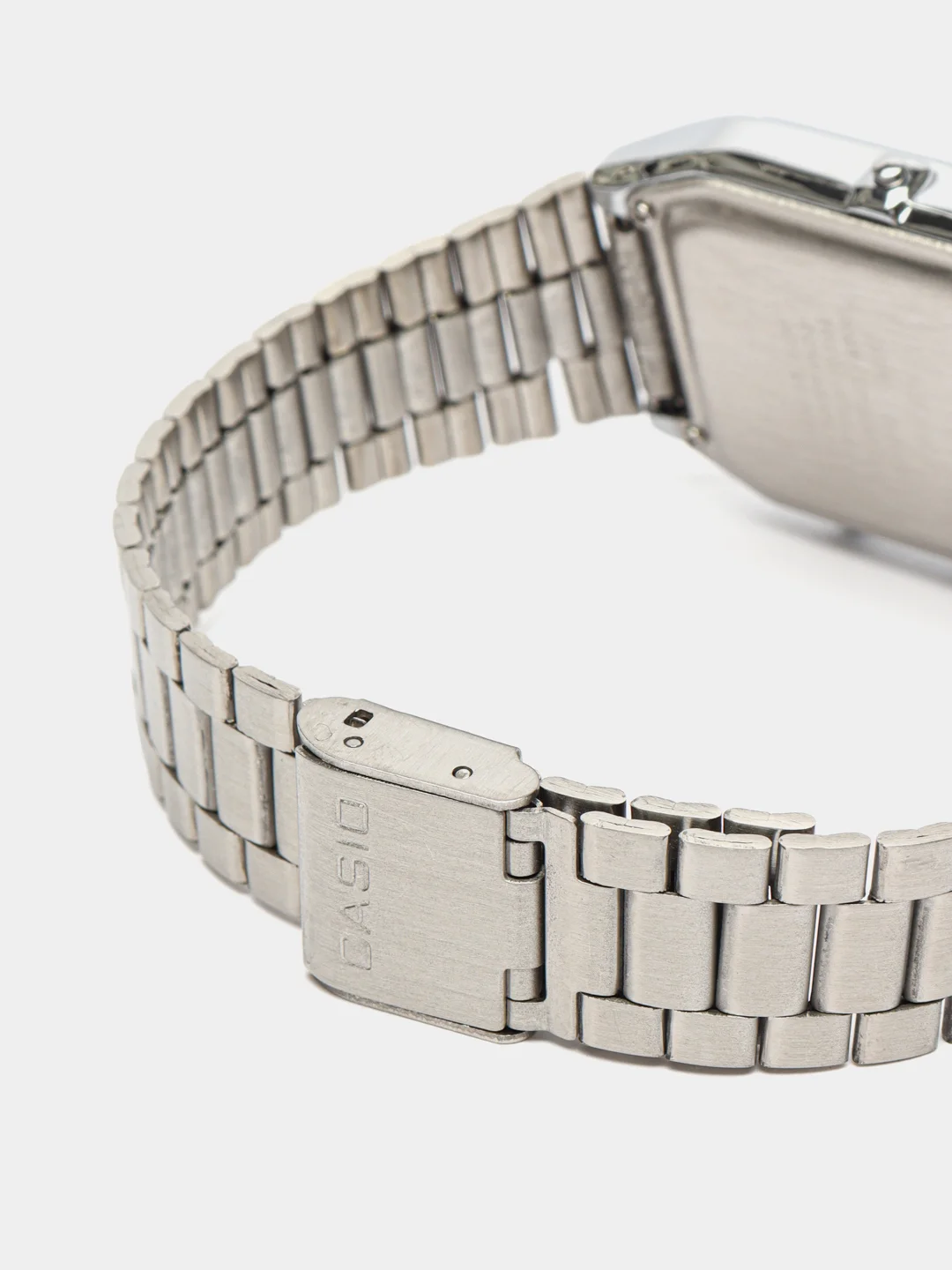 Серебряный часы CASIO электронные комбинированные