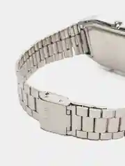 Серебряный часы CASIO электронные комбинированные