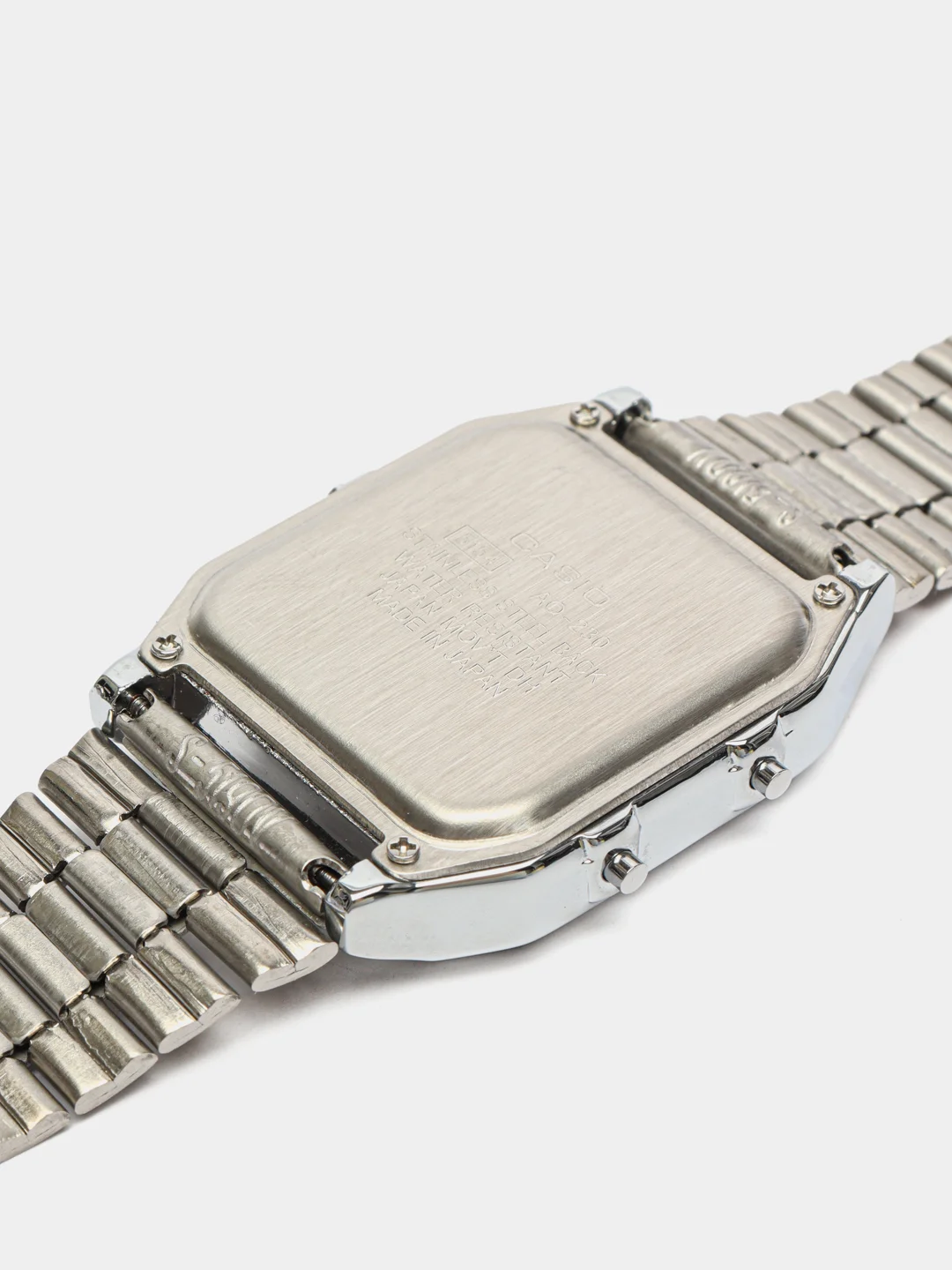 Серебряный часы CASIO электронные комбинированные
