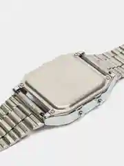 Серебряный часы CASIO электронные комбинированные