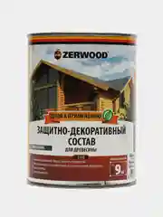 Тёмно-коричневый защитно-декоративный СОСТАВ ZERWOOD для древесины ZDS