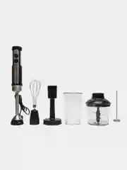 Погружной блендер BRAYER BR1256, 1500 В, капучинатор, пюре, венчик, стак 800, измельчитель