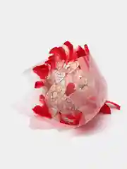 Готовый!Светящийся букет из мишек и сердечек