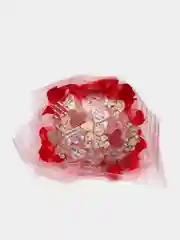 Готовый!Светящийся букет из мишек и сердечек