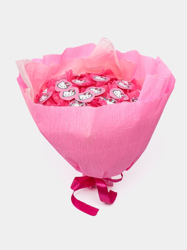Букет из сердечек Hello Kitty