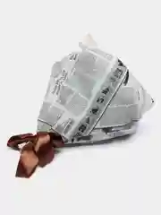 Готовый!светящийся Букет из атласных роз