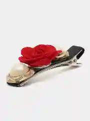 Алый заколка для волос, 6 см