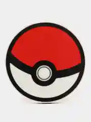 Красный значок деревянный, по мотивам аниме Pokemon (Покемон)