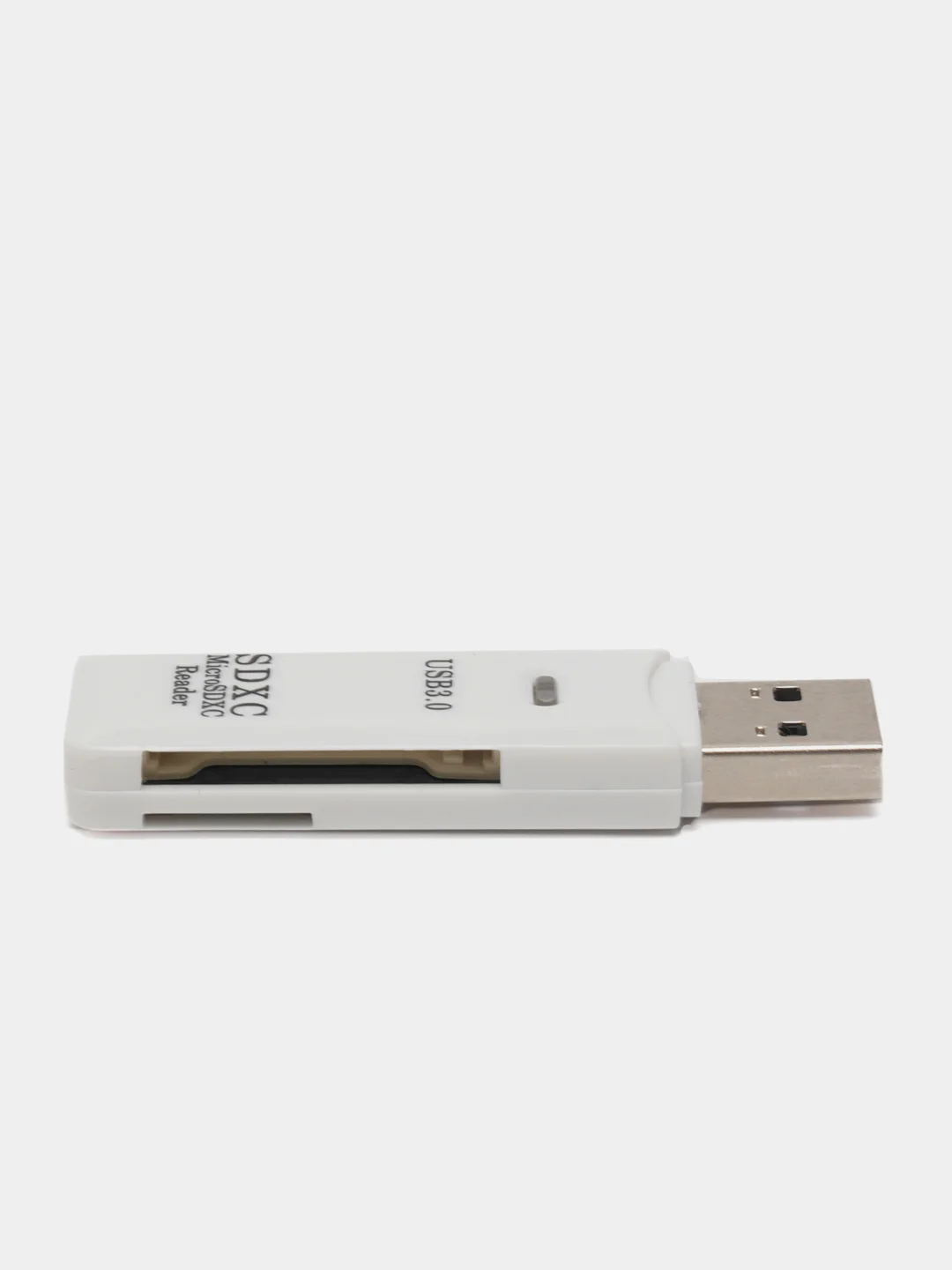 Белый адаптер переходник Картридер Usb 3.0 для SD-и TF-карт